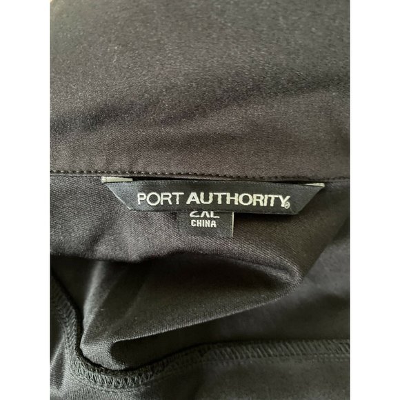 Port Authority Black Zippered Pocket Wind Breaker Basic Jacket AEON Logo 2XL NWT - Picture 8 of 12